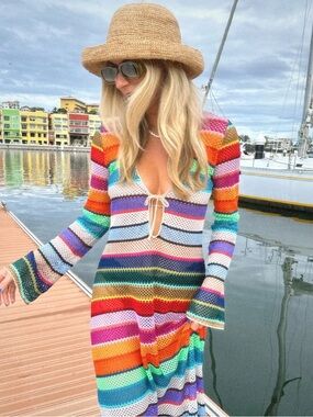 Show Me Your MuMu Vacay Crochet Coverup